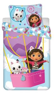 Povlečení Gabbys Dollhouse Balloon 140x200, 70x90 cm