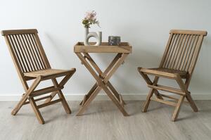 House Nordic Teakový odkládací stolek Ronda (Odkládací stolek z teakového dřeva \n29*39*h49,5 cm)