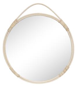 House Nordic Malo Mirror (Kulaté zrcadlo z přírodního ratanu Ø50 cm)