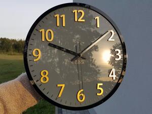 ModernClock Nástěnné hodiny Phil černé
