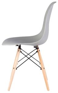 MODERNHOME Jídelní židle GoodHome Italiano 4 kusy - šedé