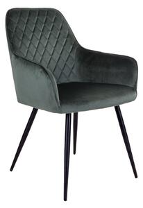 House Nordic Jídelní židle Harbo (Židle v zelené sametové barvě\nHN1206)