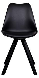 House Nordic Jídelní židle Bergen (Židle v černé barvě s nohami z černého dřeva)