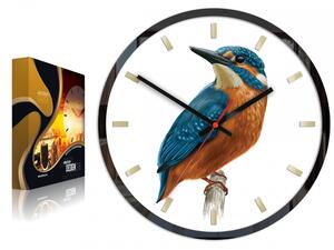 ModernClock Nástěnné hodiny Bird Unikat bílé