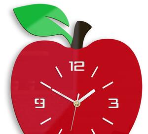 ModernClock Nástěnné hodiny Apple červené