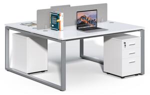 Kancelářská sestava 2 osoby Houseland Prime Max 01 160 cm bílá
