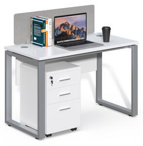 Kancelářský stůl s kontejnerem Houseland Prime Max 01 120 cm bílý