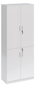 Vysoká kancelářská skříň Houseland Prime Neo 03 80 cm bílá
