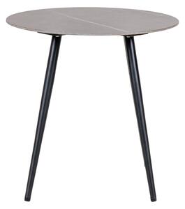 Odkládací stolek Lasr s šedou keramickou deskou