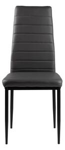 MODERNHOME Jídelní židle set 4 ks Dione tmavě šedé