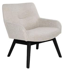House Nordic Křeslo London Lounge Chair (Křeslo London lounge v pískové barvě s černými nohami)