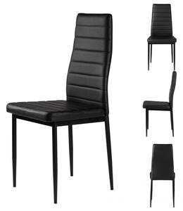 MODERNHOME Jídelní židle set 4 ks Ava černé