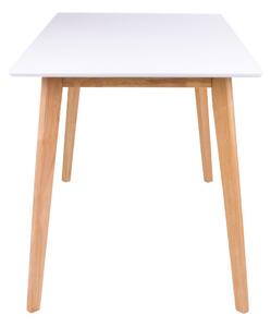 House Nordic Jídelní stůl Vojens bílý, 120cm (Jídelní stůl v bílé a přírodní barvě\n120x70xh75 cm)
