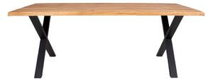 House Nordic Jídelní stůl 200 cm Toulon (Jídelní stůl z naolejovaného dubového dřeva se zvlněnou hranou - připravený na rozkládací desky\n\n200x95xh75cm)