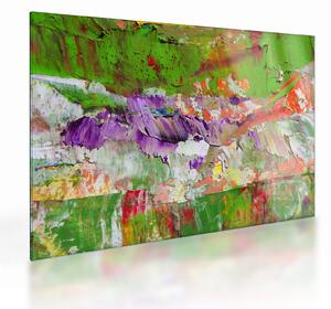 Skleněný obraz abstrakce - malba (70x50 cm)