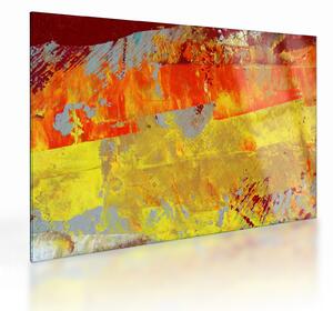 Skleněný obraz abstrakce - malba (70x50 cm)