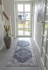 Nordic Experience Modrý žinylkový koberec Ajver 80x200 cm