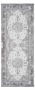 Žinylkový koberec Ajver 80x200 cm, černá/bílá