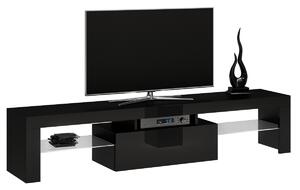 Shoptop TV stolek RTV DEKO 160 cm Bill černý lesklý