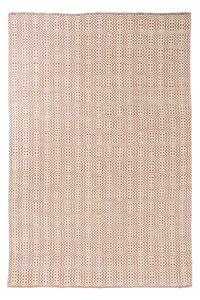 House Nordic Koberec Ibiza (Tkaný koberec v tmavě korálové barvě - vyrobený ze 100% recyklovaného plastu\n140x200 cm)