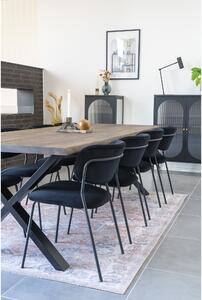 House Nordic Jídelní stůl, uzený olejovaný dub se zvlněným okrajem, připravený k rozšíření\n95x240x75 cm (Přírodní)