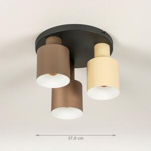 Stropní designové svítidlo Verticolla Brown 3 (LMD)