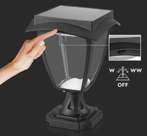 LED Solution Černá LED zahradní solární lampa 250mm 2W IP65 2893
