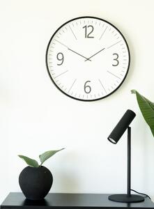 House Nordic Nástěnné hodiny, plast, černobílé, , tichý chod\nø51 cm (Černá / Bílá)