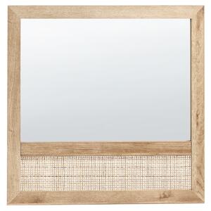 Zrcadlo ROSELL 60 cm 60 cm Světle hnědá