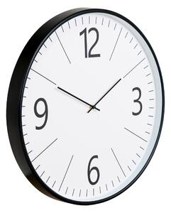 House Nordic Nástěnné hodiny, plast, černobílé, , tichý chod\nø51 cm (Černá / Bílá)