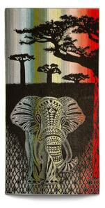 Plážová osuška Veba ZARA Africké léto slon III. Velikost: 75x150 cm