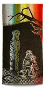 Plážová osuška Veba ZARA Africké léto surikaty III. Velikost: 75x150 cm