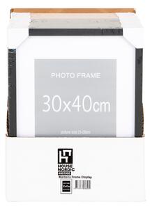 Sada 10ks fotorámečků na zeď Optic 30x40 cm černá/přírodní