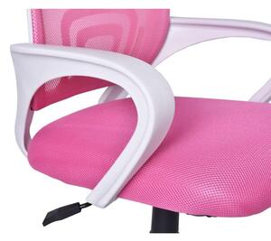 TZB Kancelářská židle Bianco bílo-růžová