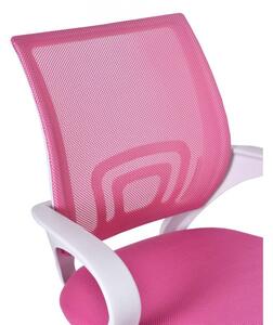 TZB Kancelářská židle Bianco bílo-růžová