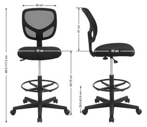 SONGMICS Kancelářská židle Banmor černá