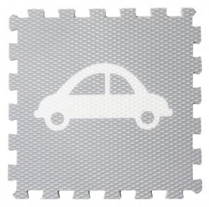 Vylen Pěnové podlahové puzzle Minideckfloor s autem Barevné varianty: Světle šedý s bílým autem 340 x 340 mm