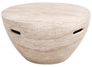 Konferenční stolek VICARELLO 68 cm 68 cm Travertinový efekt