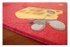 Dywany Lusczow Dětský koberec Mouse červený