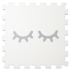 Vylen VYLEN Pěnové podlahové puzzle Minideckfloor SPINKEJ Bílý se světle šedým spinkej 340 x 340 mm