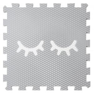 Vylen Pěnové podlahové puzzle Minideckfloor SPINKEJ Šedý s bílým spinkej 340 x 340 mm