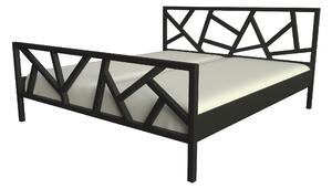 Nábytek ATIKA s.r.o. Kovová postel BRANCH Povrchová úprava: černá, Rozměr: 140 x 200 cm