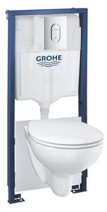 Cenově zvýhodněný závěsný WC set GROHE do lehkých stěn / předstěnová montáž + WC GROHE Bau Ceramic G394180001