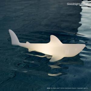 Goodnight Light LED dobíjecí lampa BOBB the shark lamp, plovoucí, RGBW, stmívatelný, Bílá / opál, Plast, Moderní
