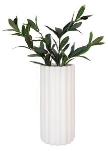 Bílá keramická váza Etalve 11x25 cm