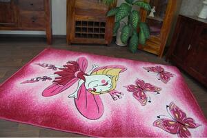 Dywany Lusczow Dětský koberec HAPPY FAIRY růžový