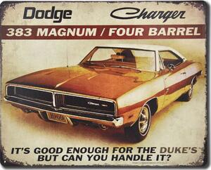 Plechová cedule Dodge Charger 383 Magnum 30 cm x 38 cm