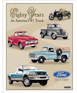 Plechová cedule Ford Trucks 80 Years Tribute 32 cm x 40 cm
