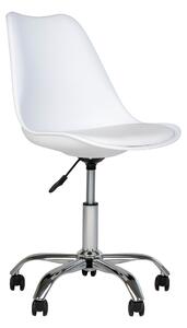Nordic Experience Kancelářská židle Stavros bílá/chrom