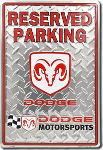 Plechová cedule Dodge Reserved Motorsport 45 cm x 30 cm